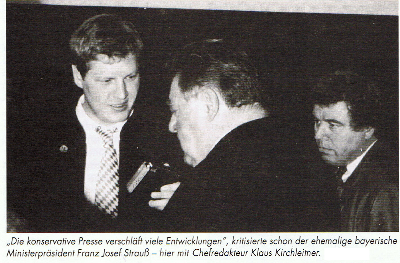 Kirchleitner mit FJS Strauß Ministerpräsident